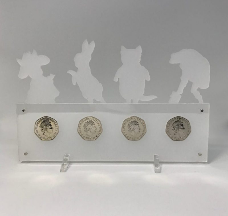 Peter Rabbit Beatrix Potter Perpspex Coin Display Stand, Beatrix Potter 2017 Coins - Image 3