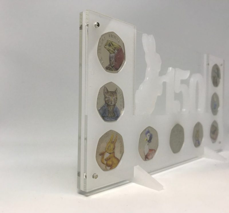 Beatrix Potter Coins Uncirculated, 9 Coin Collection 50p Brilliant Uncirculated in Display - Image 5