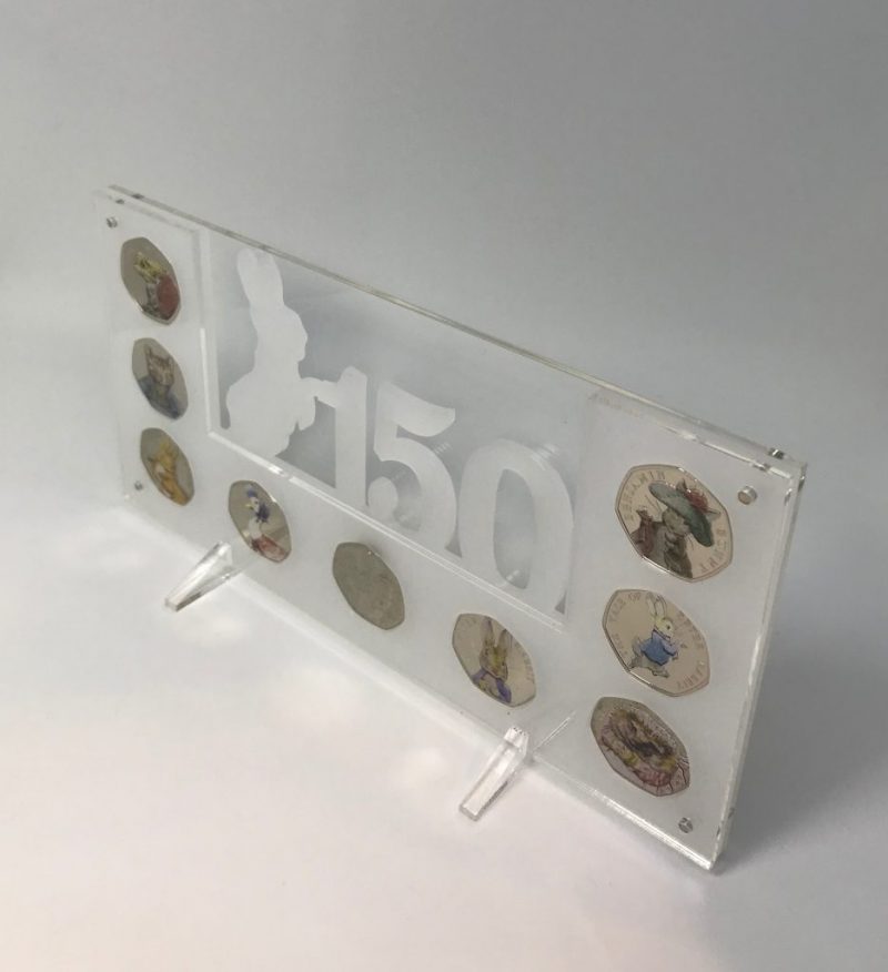 Beatrix Potter Coins Uncirculated, 9 Coin Collection 50p Brilliant Uncirculated in Display - Image 3
