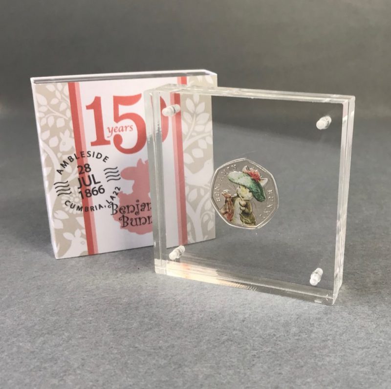 2016-2018 Beatrix Potter Peter Rabbit Collection 50p, Silver Proof Style Display (13 Coins) - Image 8