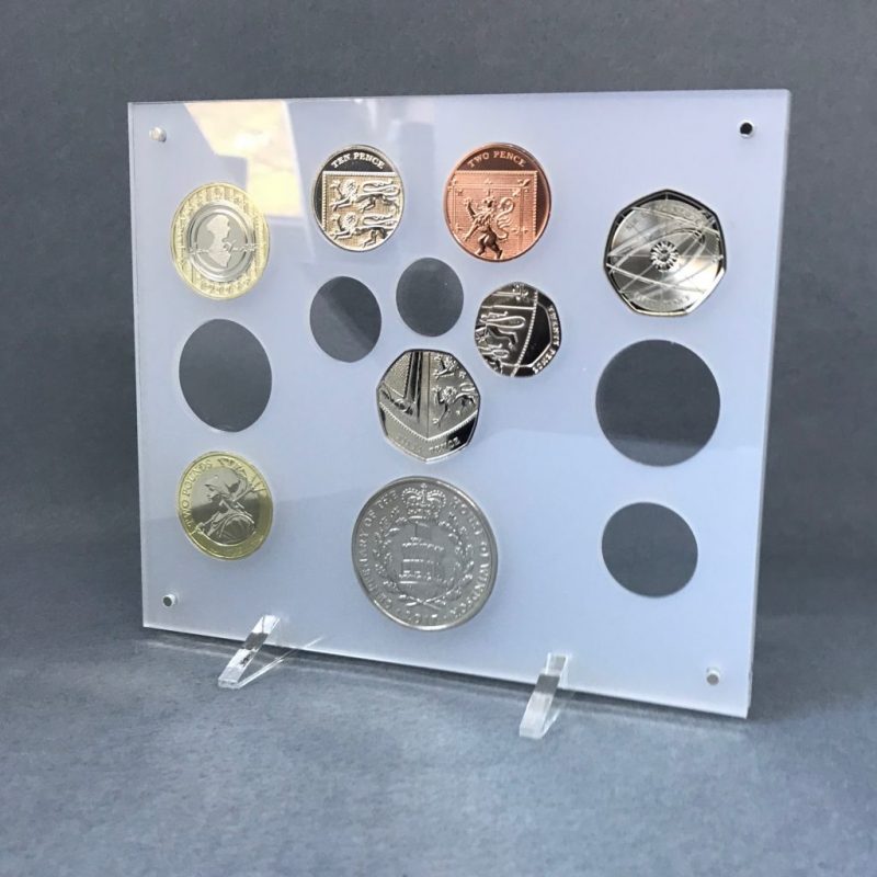 Royal Mint Annual Coin Set 2018 Acrylic Coin Display