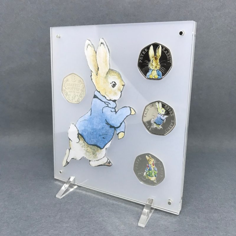 Peter Rabbit 2018 50p, Beatrix Potter Collection Coin Display Frosted - Image 3