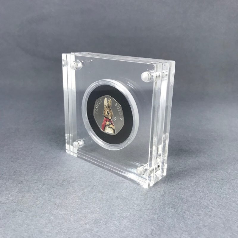 Flopsy Bunny BU 50p Coin 2018 Beatrix Potter, Silver Proof Style Display - Image 4