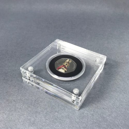 Flopsy Bunny BU 50p Coin 2018 Beatrix Potter, Silver Proof Style Display