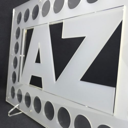 A-Z Alphabet 10p Coins, Acrylic Coin Display for Complete Collection