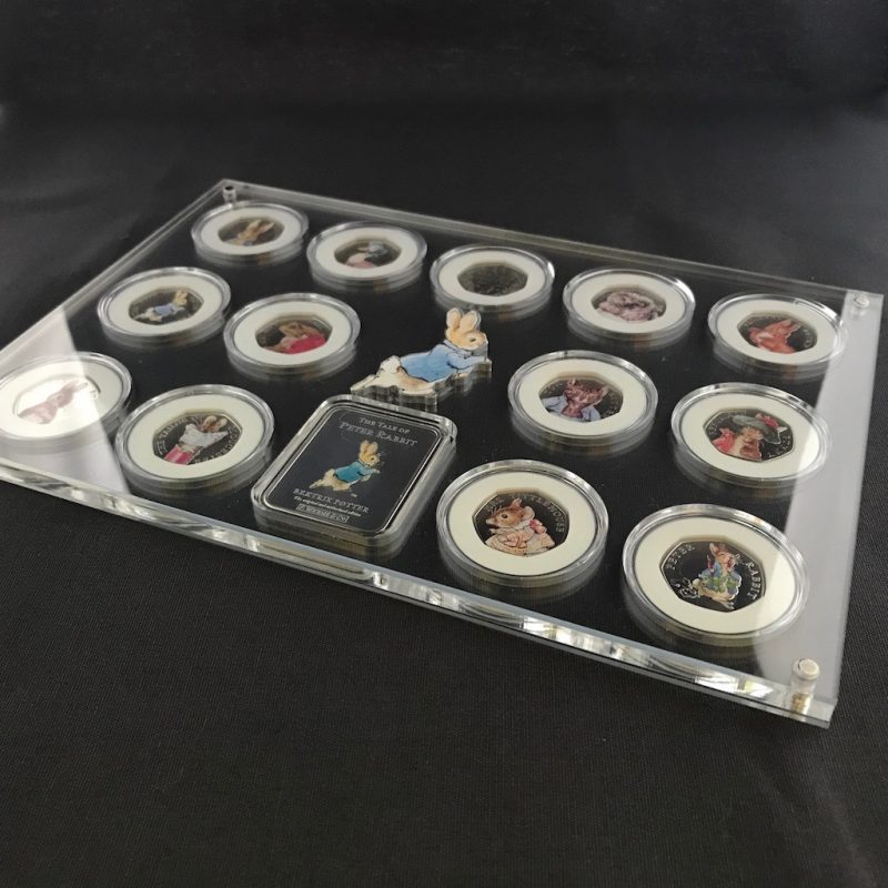 Peter Rabbit Ingot and Coin Display, Beatrix Potter Collection Perspex Display - Image 4