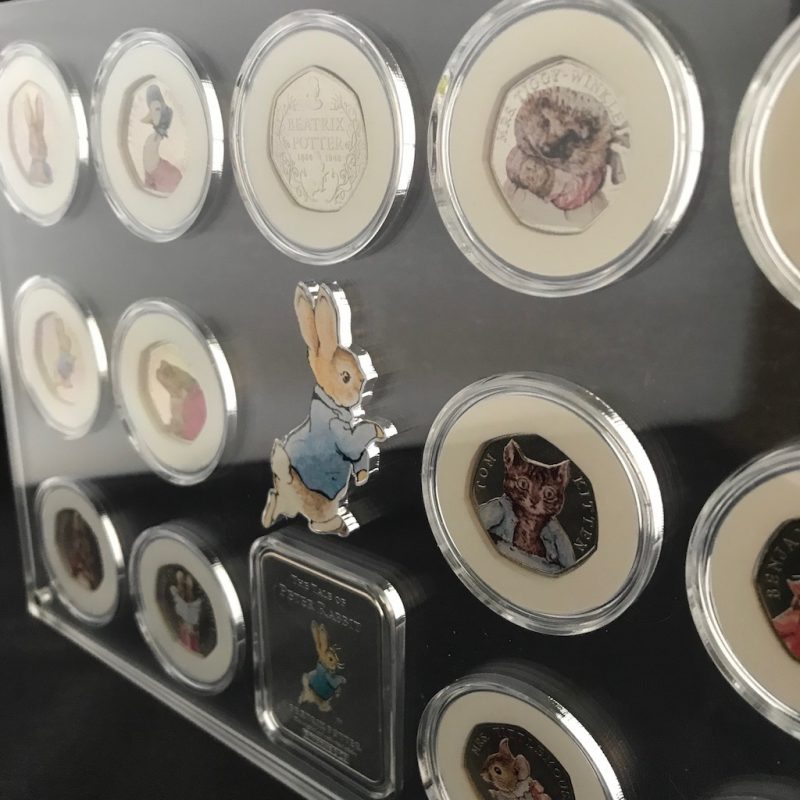 Peter Rabbit Ingot and Coin Display, Beatrix Potter Collection Perspex Display - Image 6