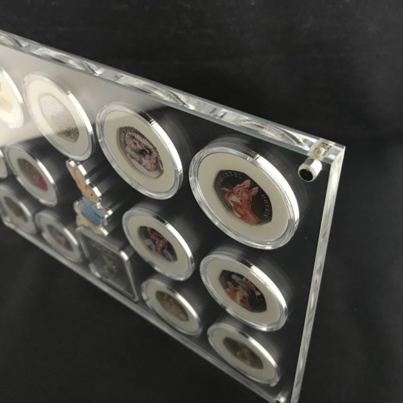 Peter Rabbit Ingot and Coin Display, Beatrix Potter Collection Perspex Display - Image 2