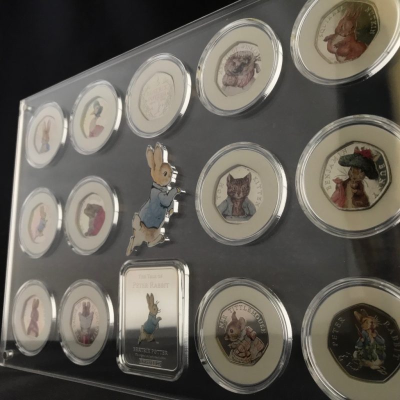 Peter Rabbit Ingot and Coin Display, Beatrix Potter Collection Perspex Display - Image 7