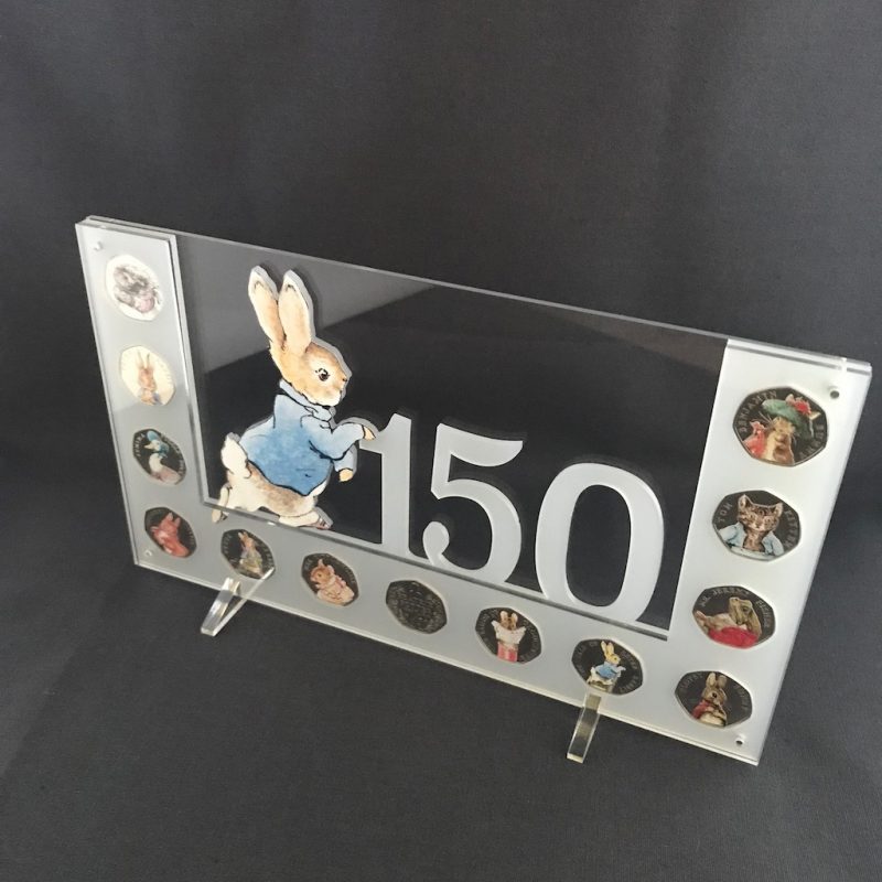 Peter Rabbit Beatrix Potter Collection 50p Perspex Coin Display - Image 4