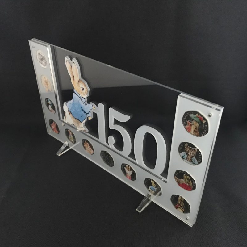 Peter Rabbit Beatrix Potter Collection 50p Perspex Coin Display - Image 5