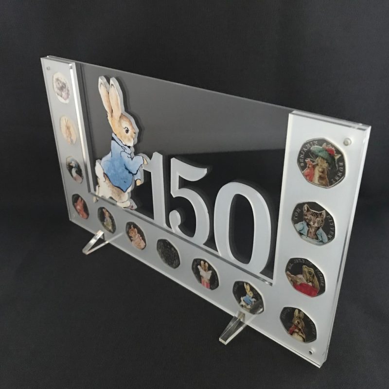 Peter Rabbit Beatrix Potter Collection 50p Perspex Coin Display - Image 3