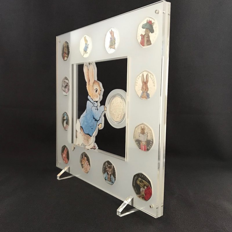 FREE Beatrix Potter Decal Stickers Complete Set + 13 Coin Peter Rabbit Acrylic Display - Image 4