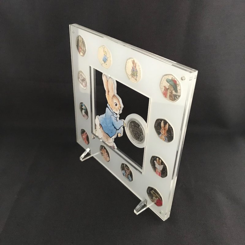 FREE Beatrix Potter Decal Stickers Complete Set + 13 Coin Peter Rabbit Acrylic Display - Image 5