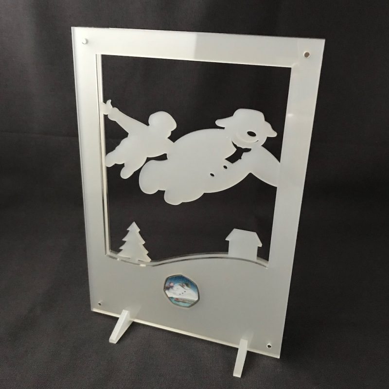 Snowman 2018 50p Coin Display, Acrylic Coin Stand (No Coin) - Image 6