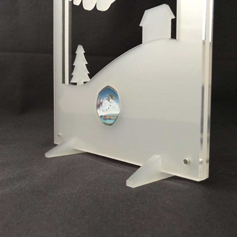 Snowman 2018 50p Coin Display, Acrylic Coin Stand (No Coin) - Image 4