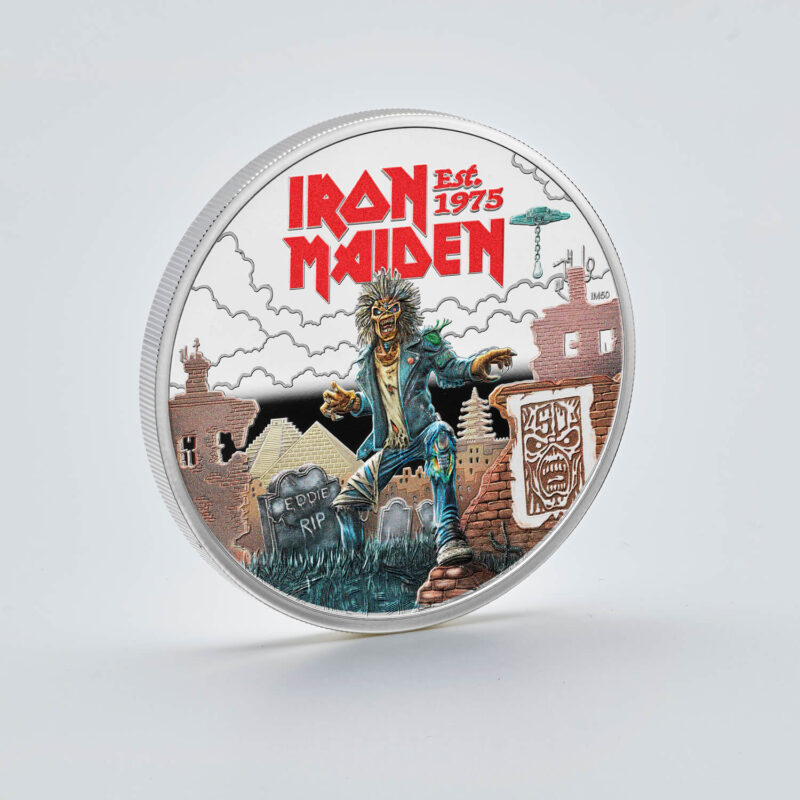 Iron Maiden Royal Mint Music Legends Coin in Acrylic Display Case Holder - Image 2