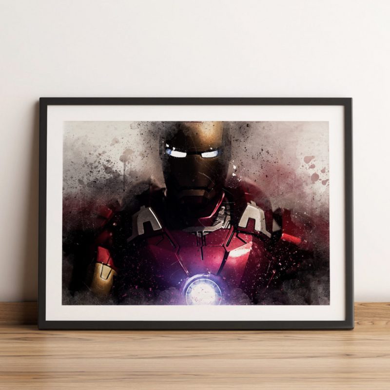 Iron Man Wall Art Poster - Frame and Canvas Option