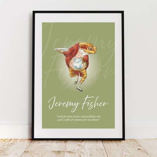 Jeremy Fisher Wall Art Print Poster for A4 Frame