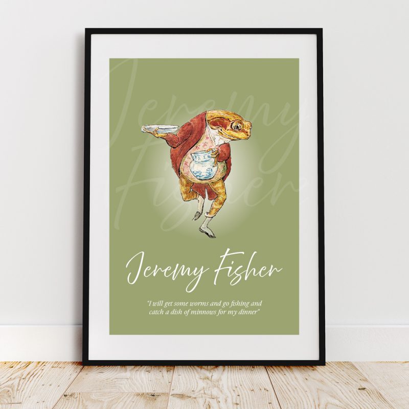 Jeremy Fisher Wall Art Print Poster for A4 Frame
