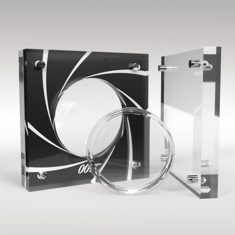 60 Years of James Bond Coin and Acrylic Display Case Holder - Image 5
