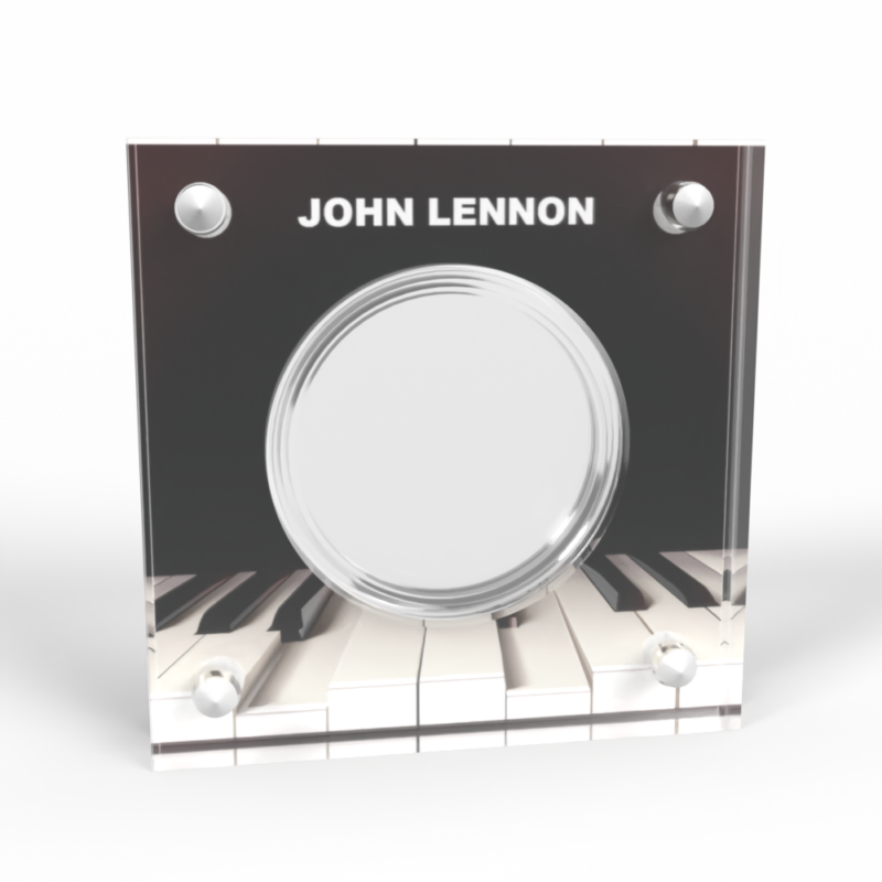 John Lennon Music Legends Acrylic Coin Display Case Holder - Image 2