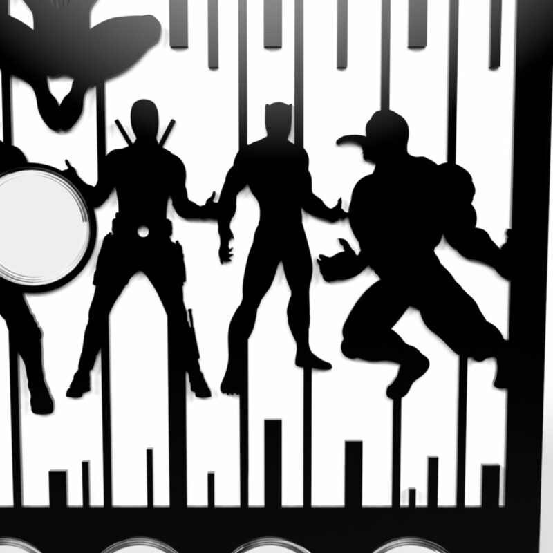 9 Coin Tuvalu Marvel Series 1oz Silver Coin Acrylic Display Holder - Image 7