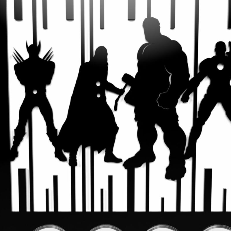 9 Coin Tuvalu Marvel Series 1oz Silver Coin Acrylic Display Holder - Image 6