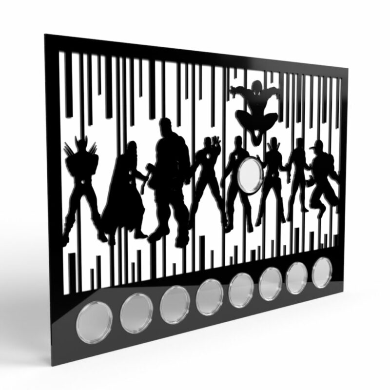 9 Coin Tuvalu Marvel Series 1oz Silver Coin Acrylic Display Holder - Image 5
