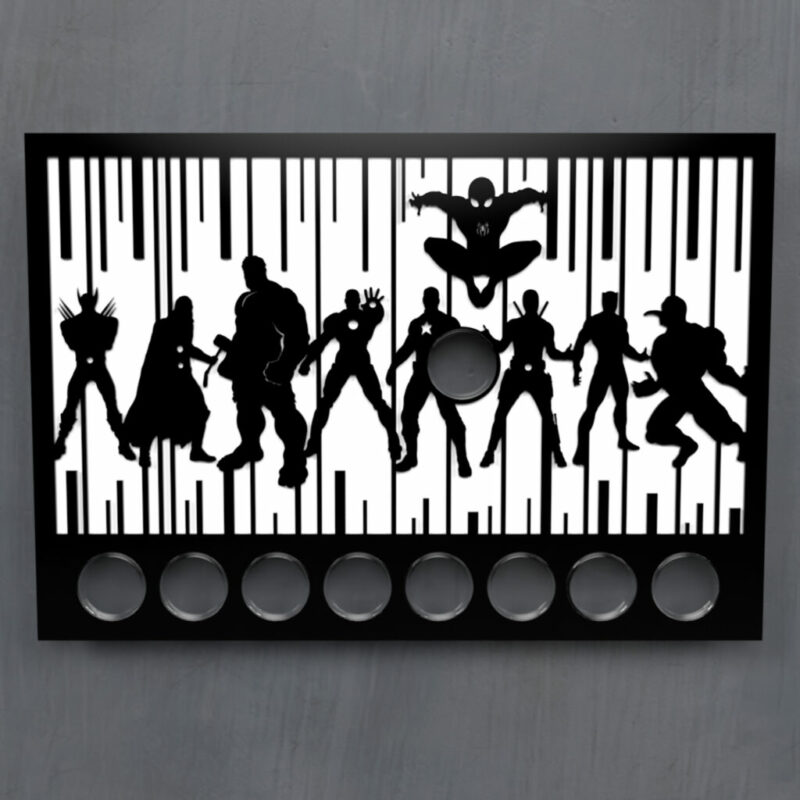 9 Coin Tuvalu Marvel Series 1oz Silver Coin Acrylic Display Holder - Image 2