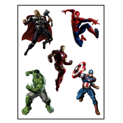 Marvel Characters Iron Man Spiderman and more Vinyl Decals