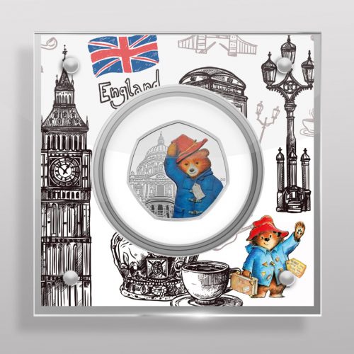 50p Metallic Decal in Display - Choose your coin design
