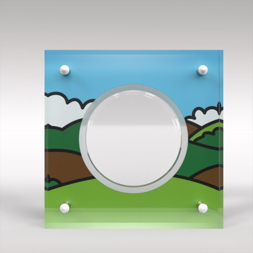 Mr Men Little Miss Five Pound Coin Acrylic Display Case