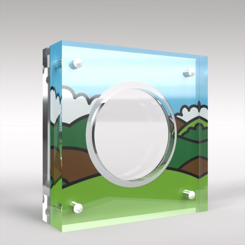 Mr Men Little Miss Five Pound Coin Acrylic Display Case - Image 2