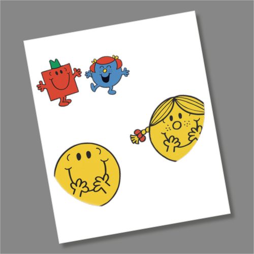 Mr Men and Little Miss £5 Coin Coloured Decal Stickers