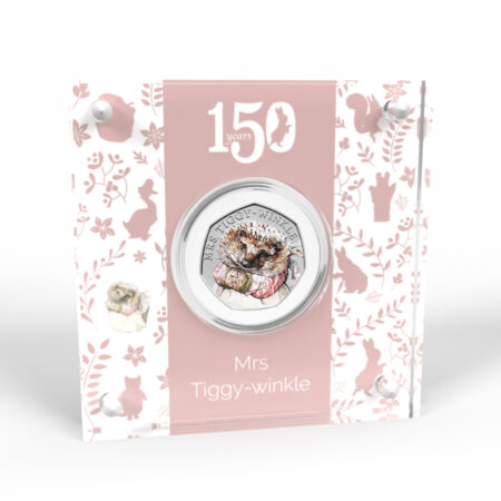 Mrs Tiggywinkle 2016 50p Coin with Acrylic Display Holder
