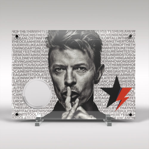 2020 Royal Mint David Bowie Acrylic Acrylic Display Stand
