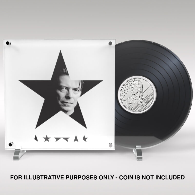 David Bowie Music Legends Acrylic Coin Display - Image 3
