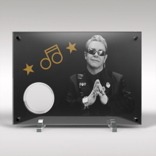 2020 Royal Mint Elton John Acrylic Acrylic Display Stand