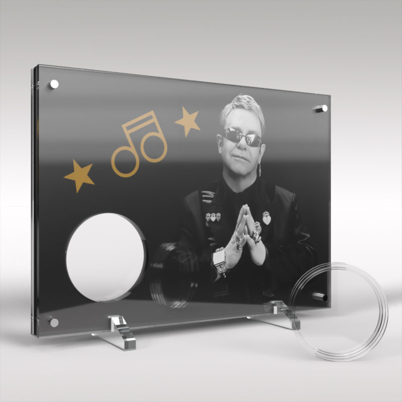 2020 Royal Mint Elton John Acrylic Acrylic Display Stand - Image 2