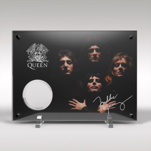 2020 Royal Mint Queen Music Legends Acrylic Acrylic Display Stand
