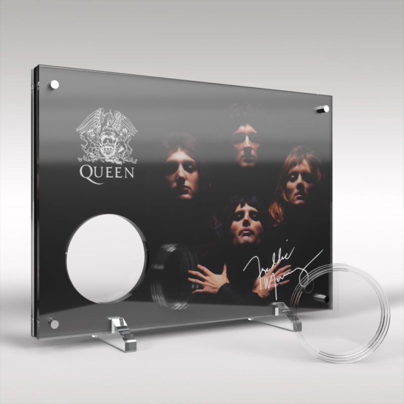 2020 Royal Mint Queen Music Legends Acrylic Acrylic Display Stand - Image 2