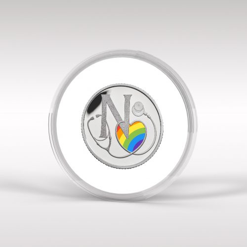 N for NHS Royal Mint 10p Coin - A to Z Coloured