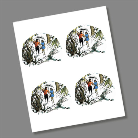 4 x Narnia 2023 50p Coin Decal/Sticker