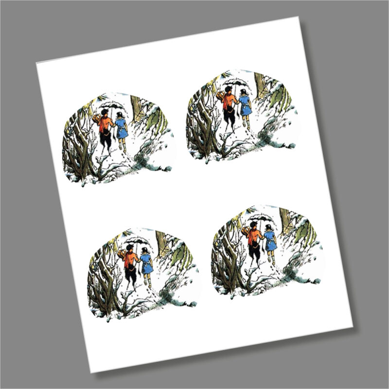 4 x Narnia 2023 50p Coin Decal/Sticker