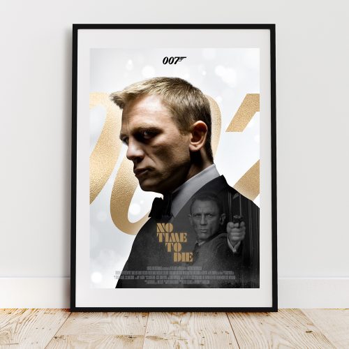 Daniel Craig No Time To Die James Bond Wall Art Print Poster A4