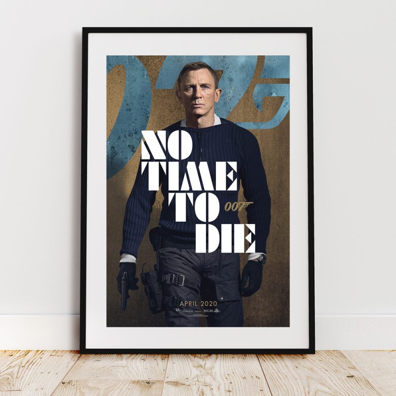 Daniel Craig No Time To Die James Bond Wall Art Print Poster A4