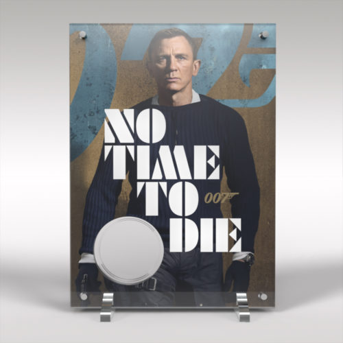 Daniel Craig James Bond No Time to Die 1oz Bullion Coin Display