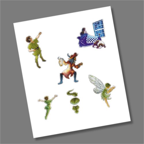 Peter Pan 50p 2019 Coin Decals - Full Collection