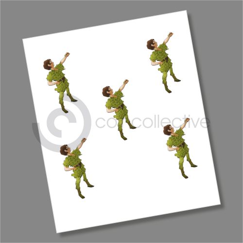 Peter Pan 2019 Single Design 50p Coin Decal Stickers
